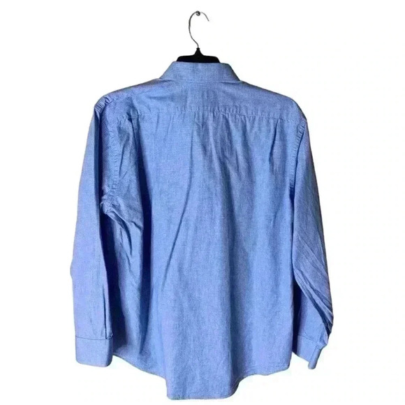 Nordstrom Trim Fit Dress Shirt Men's Size 17.5 Long Sleeve Button Front Plaid - Picture 2 of 5